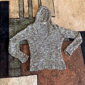 Hooded slouchy sweater